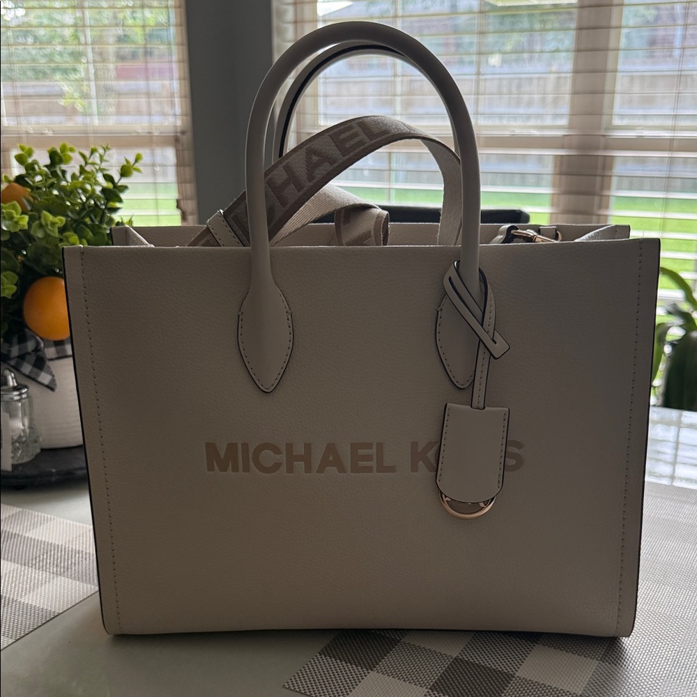 Michael Kors Beige Satchel Bag